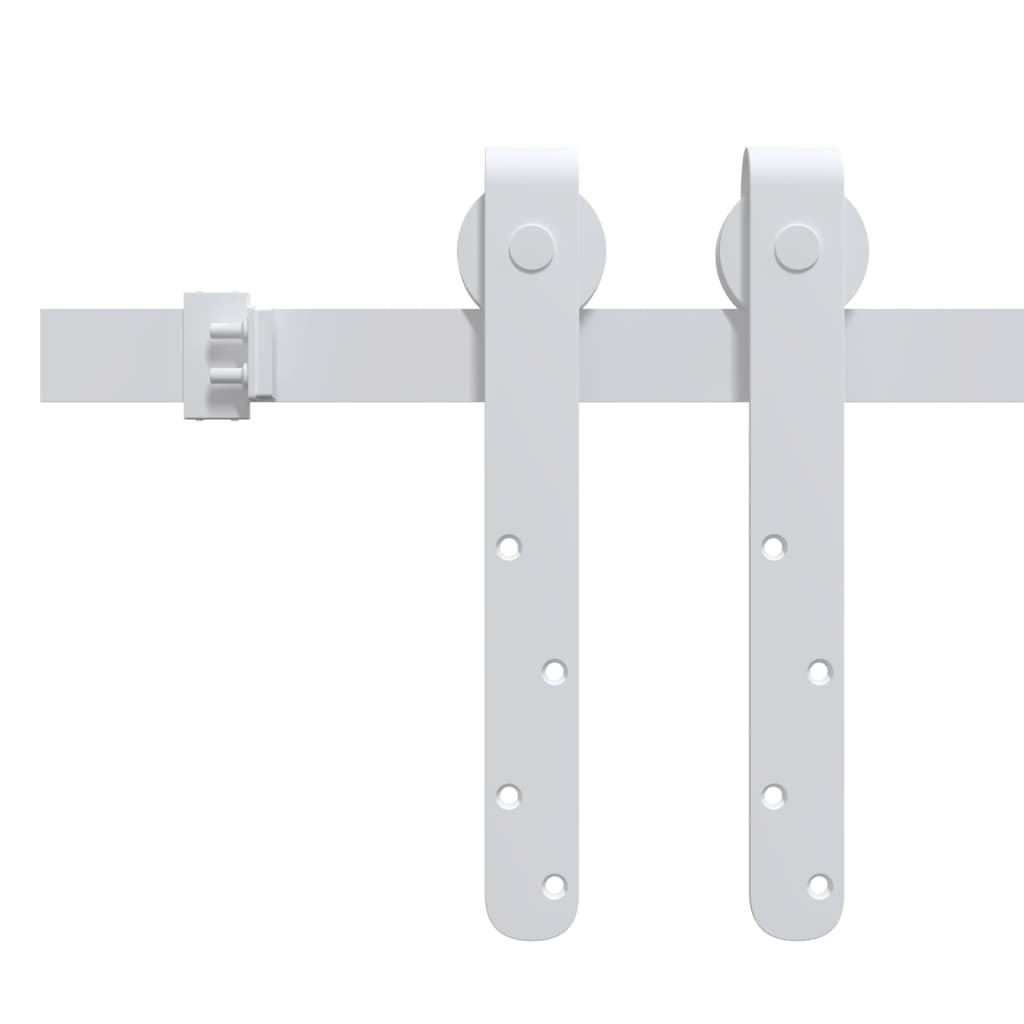 Sospensione Vidaxl Set per mini -skiver porta 183 cm in acciaio carbone bianco