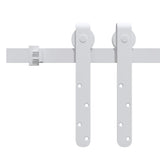 Sospensione Vidaxl Set per mini -skiver porta 200 cm in acciaio carbone bianco