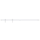 Suspension Vidaxl Ensemble pour une mini-porte-skiver 183 cm en acier en acier en carbone blanc