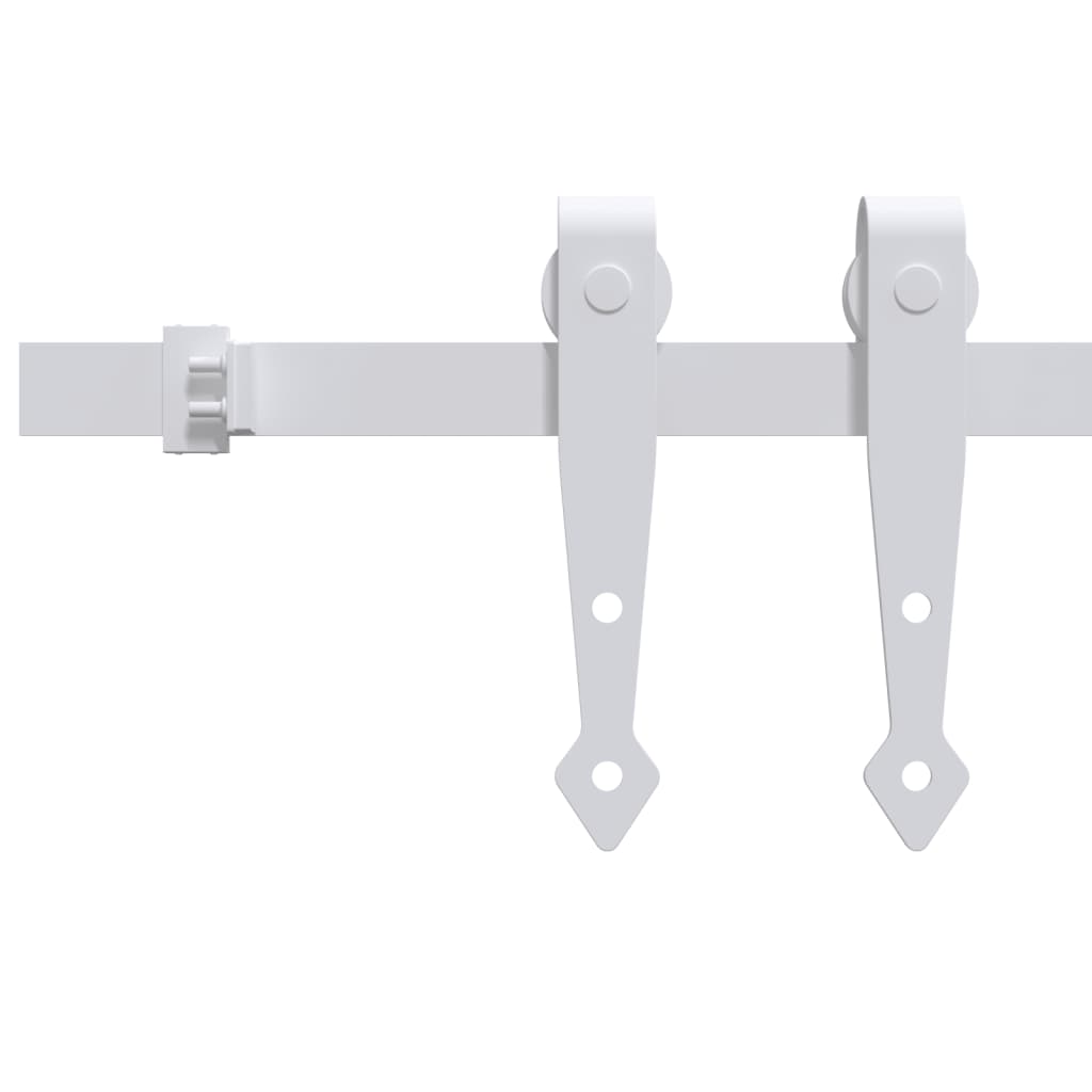 Suspension Vidaxl Ensemble pour une mini-porte-skiver 183 cm en acier en acier en carbone blanc