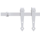 Suspension Vidaxl Ensemble pour une mini-porte-skiver 183 cm en acier en acier en carbone blanc