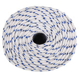 Vidaxl Boot Vrv 6 mm 50 m polipropilen bela