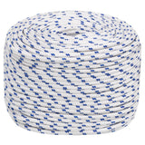 Vidaxl Boot Rope 8 mm 50 m Polropypylen Wäiss