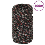 Vidaxl Boot Rope 2 mm 100 m polypropylen sort