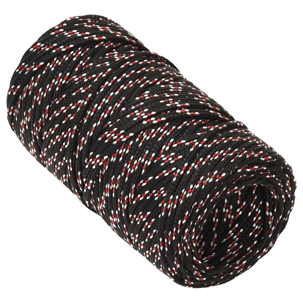 Vidaxl Boot Rope 2 mm 100 m polypropylen sort