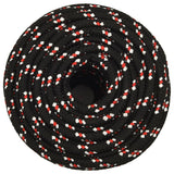 Vidaxl Boot Vrv 12 mm 25 m polipropilen črna