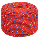 Vidaxl čoln vrv 6 mm 25 m polipropilen rdeča