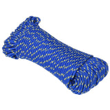 Vidaxl čoln vrv 4 mm 50 m polipropilen modra