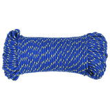 Vidaxl čoln vrv 4 mm 250 m polipropilen modra