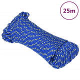 Vidaxl čoln vrv 5 mm 25 m polipropilen modra
