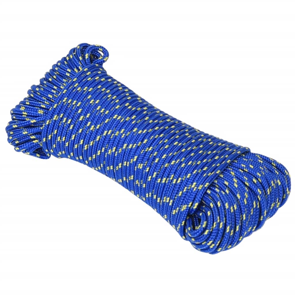 Vidaxl čoln vrv 5 mm 25 m polipropilen modra