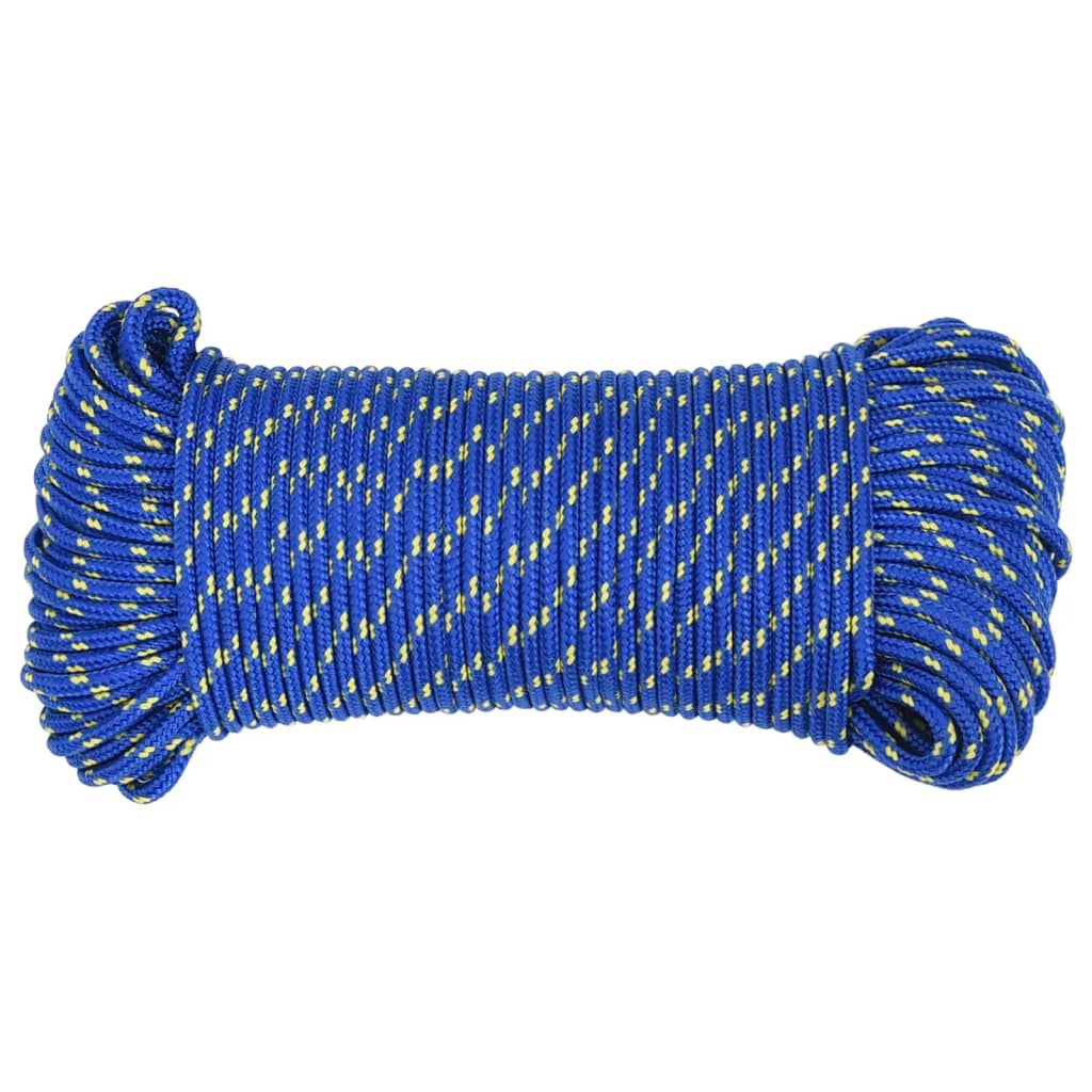Vidaxl čoln vrv 5 mm 25 m polipropilen modra