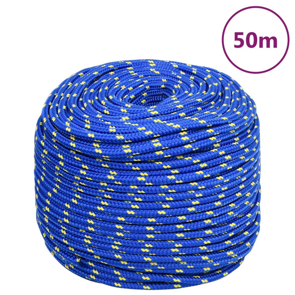 Vidaxl Boot Vrv 6 mm 50 m polipropilen modra