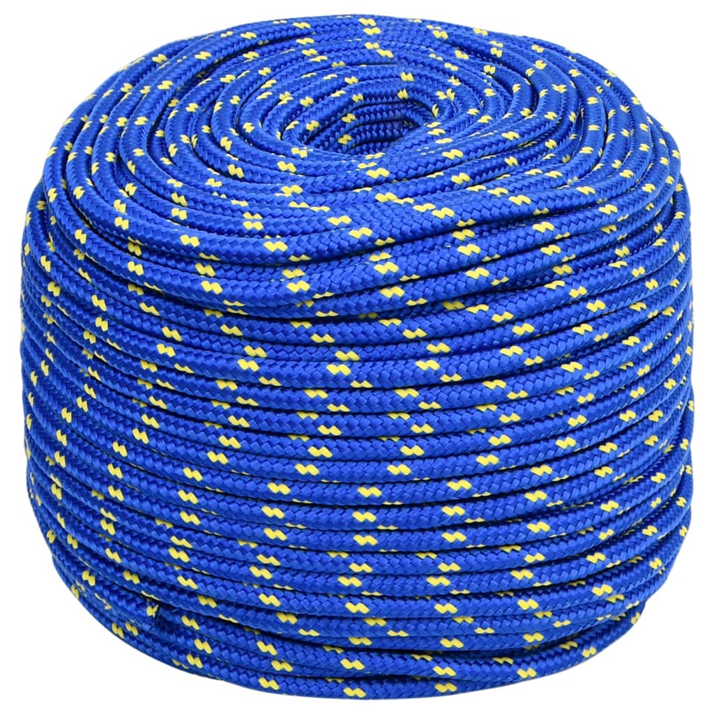 Vidaxl čoln vrv 10 mm 25 m polipropilensko modra