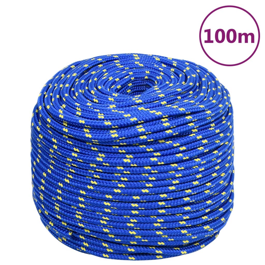 Vidaxl čoln vrv 10 mm 100 m polipropilen modra