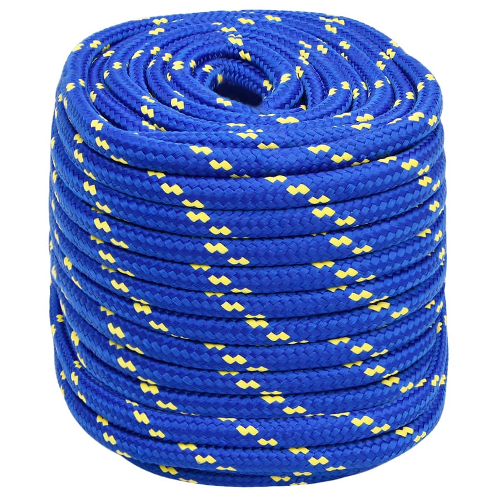 Vidaxl čoln vrv 16 mm 25 m polipropen modra