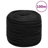 Vidaxl Boat Rope 6 mm 100 m polypropen sort