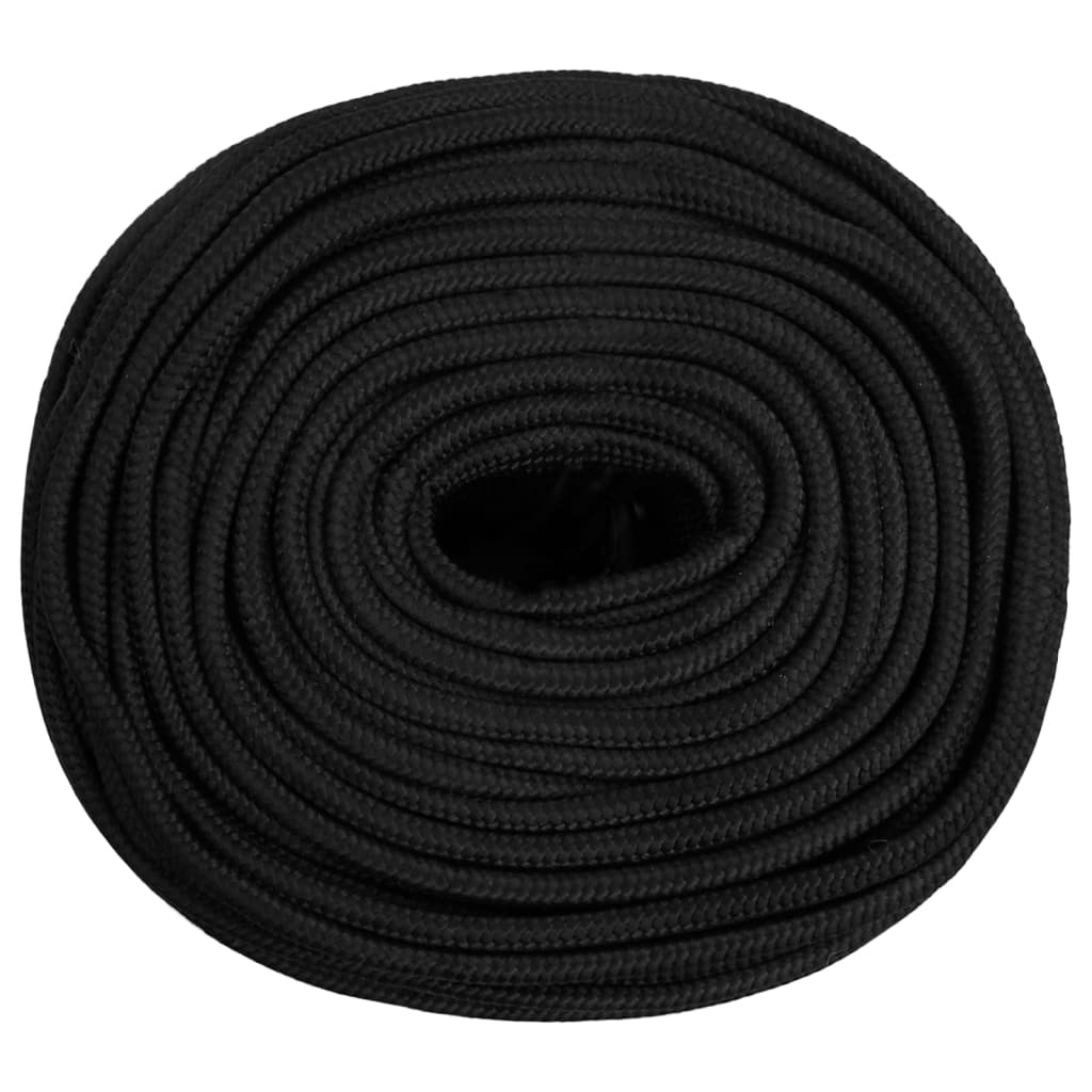 Vidaxl Boat Rope 6 mm 100 m polypropen sort