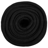 Vidaxl Boot Rope 16 mm 50 m Polroprope schwaarz