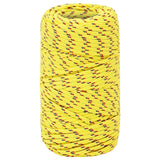 Corde de bateau vidaxl 2 mm 100 m en jaune en polypropylène