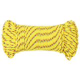 Corde de bateau vidaxl 4 mm 250 m en jaune en polypropylène