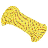 Corde de bateau vidaxl 5 mm 100 m en jaune en polypropylène