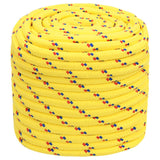Corde de bateau vidaxl 16 mm 25 m en jaune en polypropylène