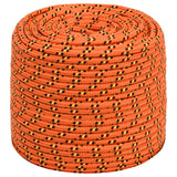 Corde de bateau vidaxl 10 mm 50 m en orange en polypropylène