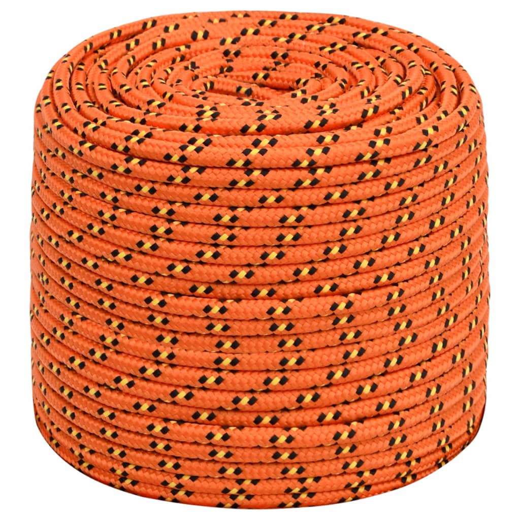 Vidaxl boottouw 10 mm 100 m polypropyleen oranje