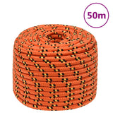 Vidaxl Boot Rope 12 mm 50 m Polropylen orange