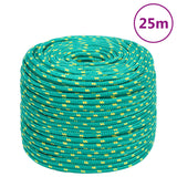 Corde à bateau Vidaxl 10 mm 25 m vert polypropylène