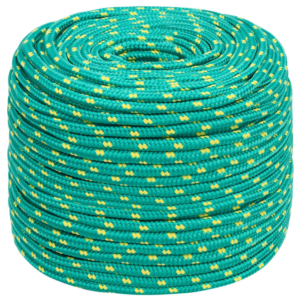 Corde à bateau Vidaxl 10 mm 25 m vert polypropylène