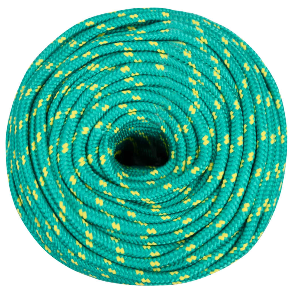 Corde à bateau Vidaxl 10 mm 100 m de polypropylène vert
