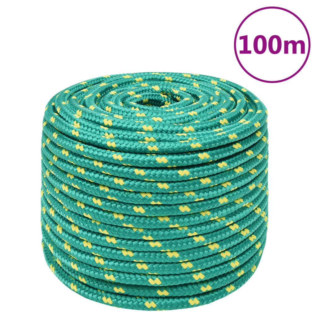 Vidaxl Boot Rope 12 mm 100 m Polropypylen Green