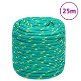 Corde à bateau Vidaxl 16 mm 25 m vert polypropylène