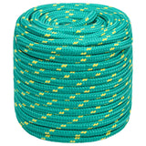 Corde à bateau Vidaxl 16 mm 25 m vert polypropylène