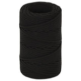 Vidaxl Werkouw 2 mm 50 m polyester sort