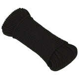 Vidaxl Werkouw 3 mm 100 m polyester sort