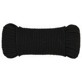 Vidaxl Werkouw 3 mm 250 m polyester sort