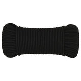 Vidaxl Werkouw 5 mm 250 m polyester sort