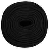 Vidaxl Werkouw 8 mm 25 m polyester sort