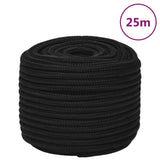 Vidaxl Werkouw 14 mm 25 m polyester černá