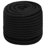 Vidaxl Werkouw 18 mm 25 m polyester sort