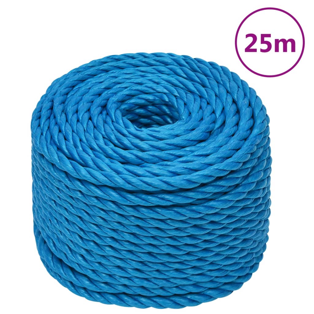 Vidaxl werkouw 16 mm 25 m polipropensko modra
