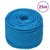 Vidaxl werkouw 16 mm 25 m polipropensko modra