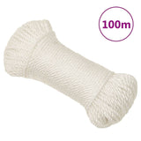 Vidaxl werkouw 3 mm 100 m en polypropène blanc