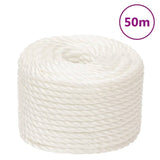 Vidaxl werkouw 14 mm 50 m polipropene bela