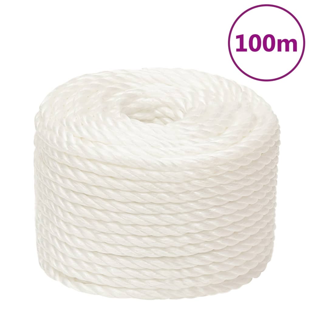 Vidaxl Werkouw 24 mm 100 m Polypropene white