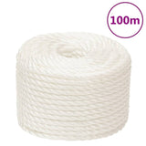 Vidaxl Werkouw 24 mm 100 m Polypropene white