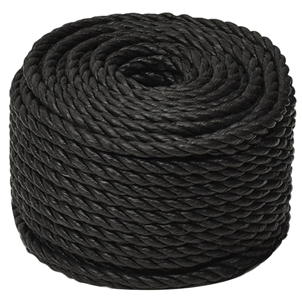 Vidaxl werkouw 20 mm 25 m polipropene črna